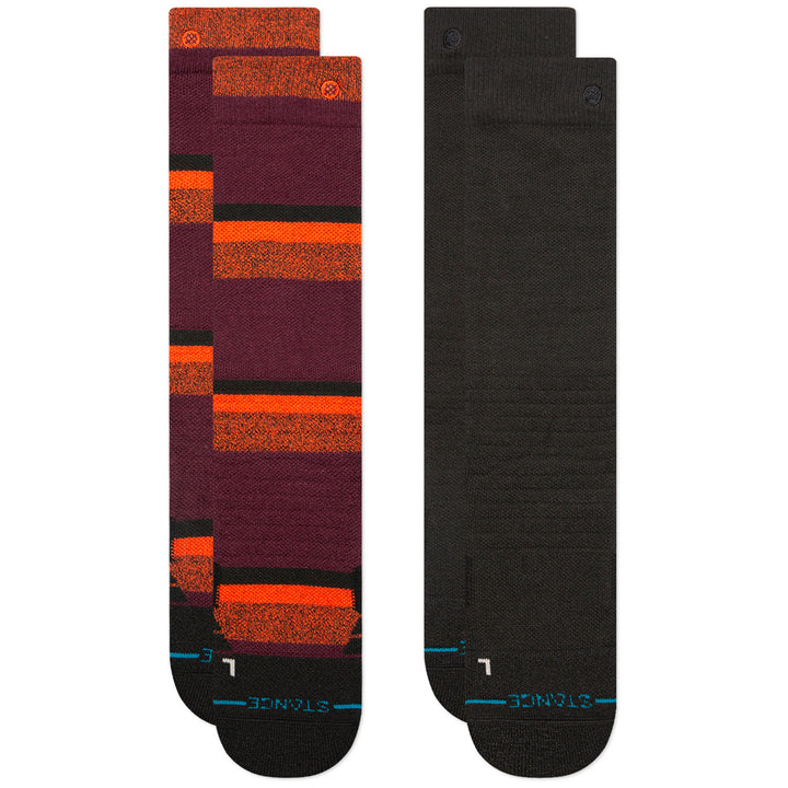 Stance Nightride Snow Socks 2-Pack - Kids' Black