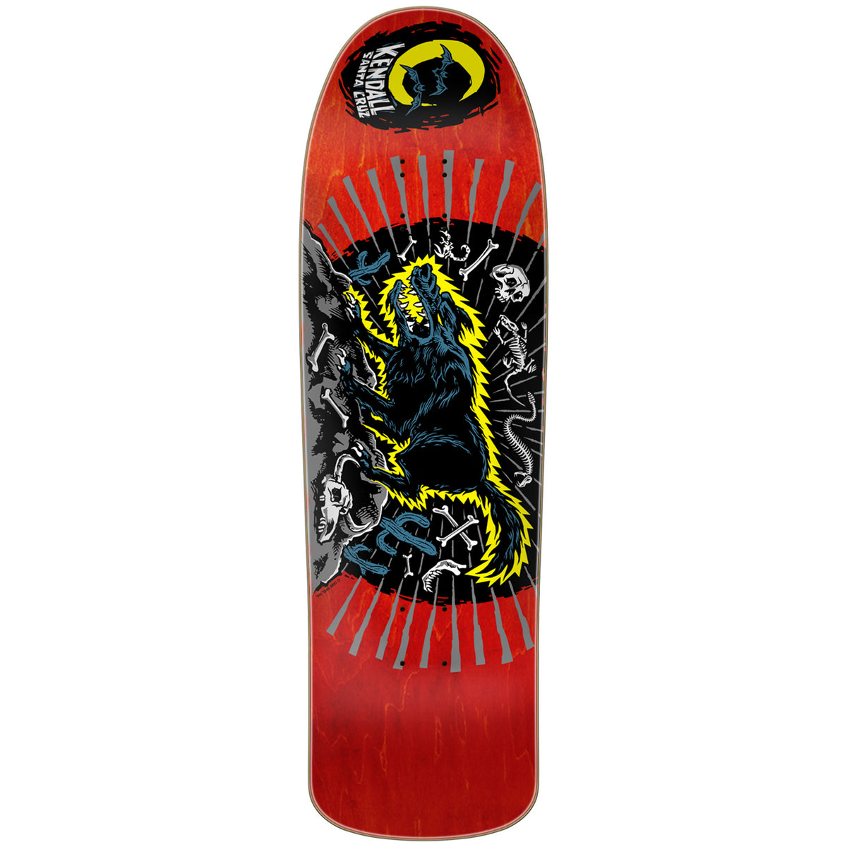 Santa Cruz Skateboards Kendall Wolf Reissue 9.28 Skateboard Deck