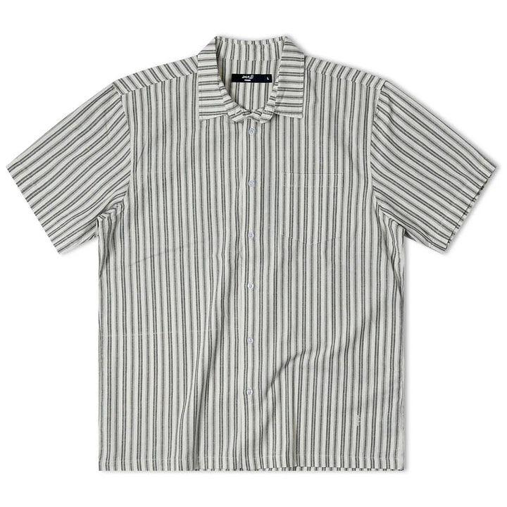 Former Reynolds Striped Short-Sleeve Shirt - Men's Bone Green