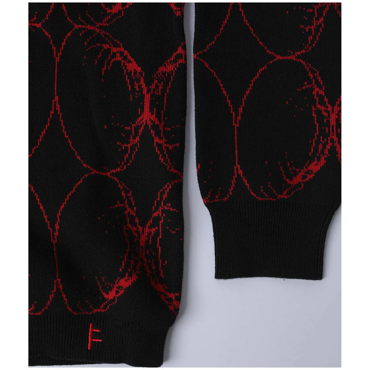 Former Coil Knit Long-Sleeve Polo - Men's Black Blood