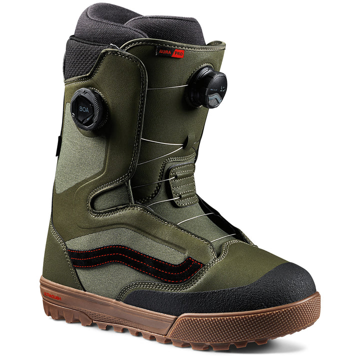 Vans Aura Pro Snowboard Boots  Green/Gum