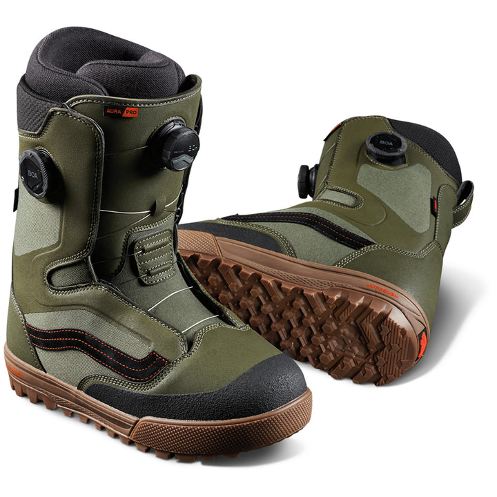 Vans Aura Pro Snowboard Boots  Green/Gum