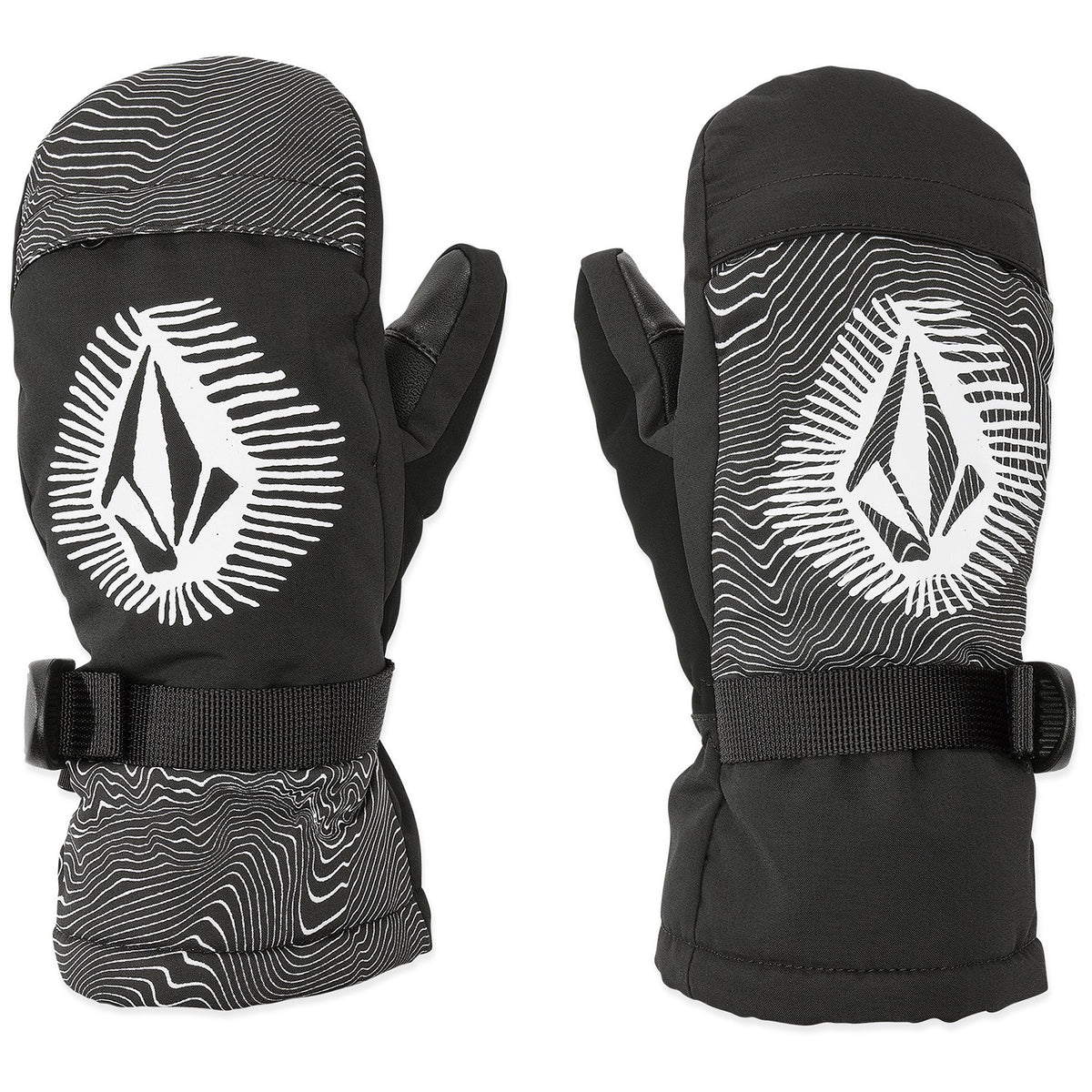 Volcom Day Saver Mittens - Kids' Black Print