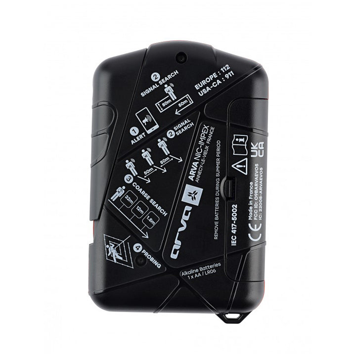 Arva Evo5+ Avalanche Beacon Black