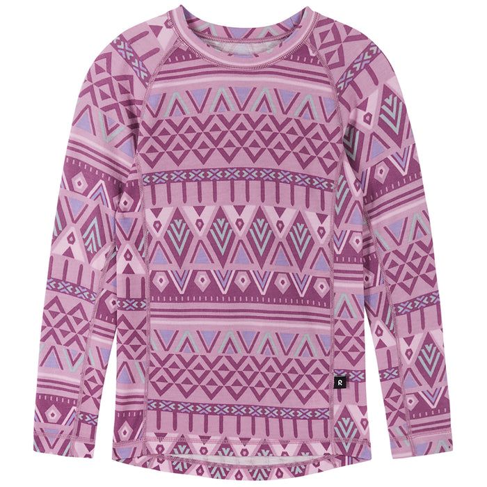 Reima Taitoa Thermal Base Layer Set - Kids' Grey Pink