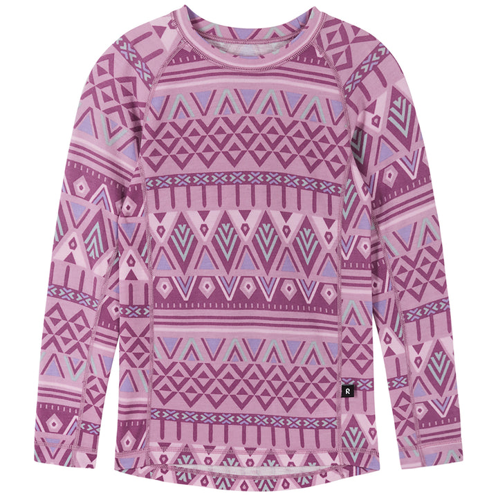 Reima Taitoa Thermal Base Layer Set - Kids' Grey Pink