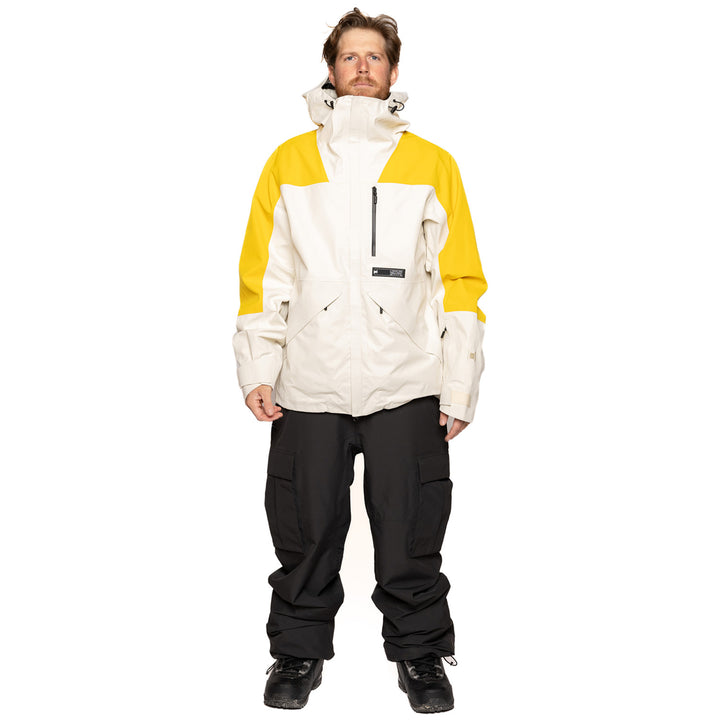 L1 Filmore Jacket - Men's Cream/Hot Yellow