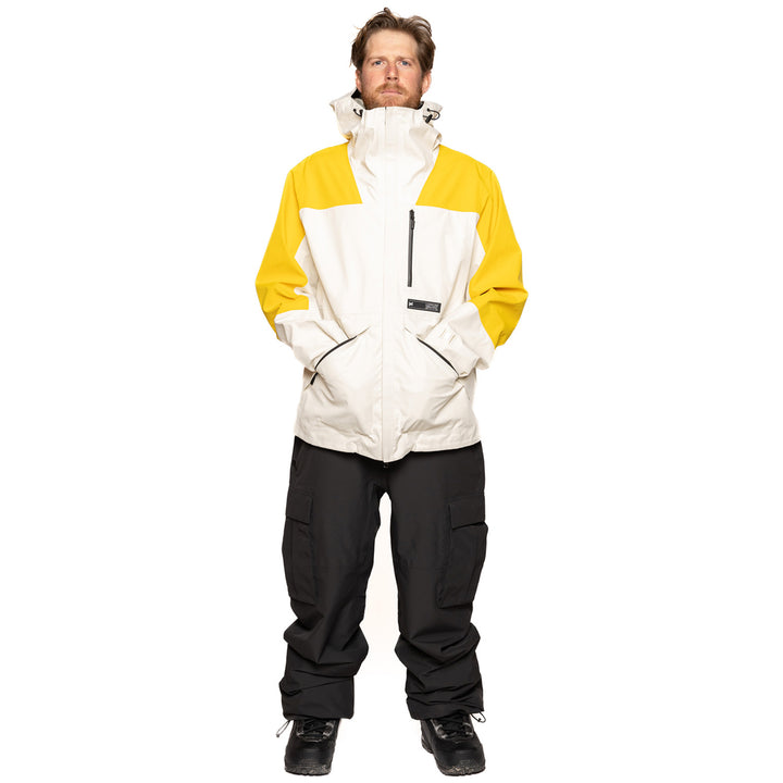 L1 Filmore Jacket - Men's Cream/Hot Yellow