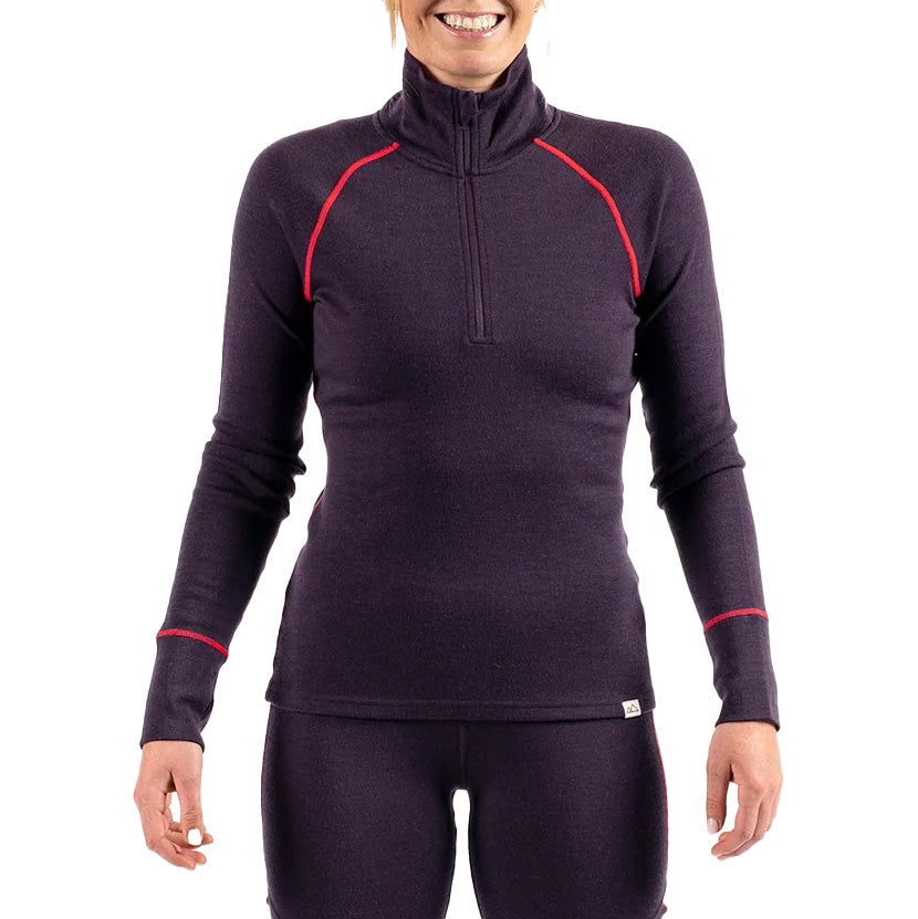Wild Rye Hailey Half-Zip Top - Women's Eggplant