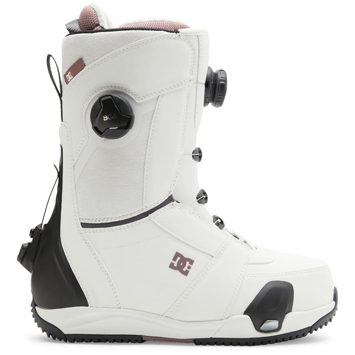DC Lotus Step On Snowboard Boots - Women's Off White/Purple Wine