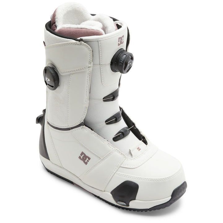 DC Lotus Step On Snowboard Boots - Women's Off White/Purple Wine