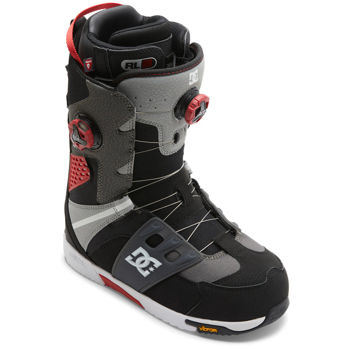 DC Phantom Snowboard Boots 2025 Black/Grey/Red