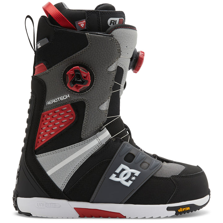 DC Phantom Snowboard Boots 2025 Black/Grey/Red
