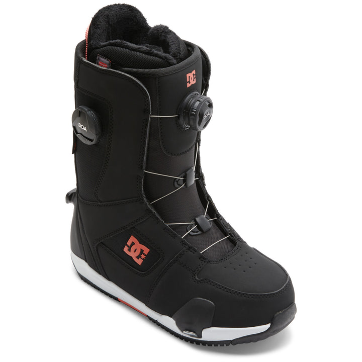 DC Phase Boa Pro Step On Snowboard Boots - Women's 2025 Black/Hot Coral