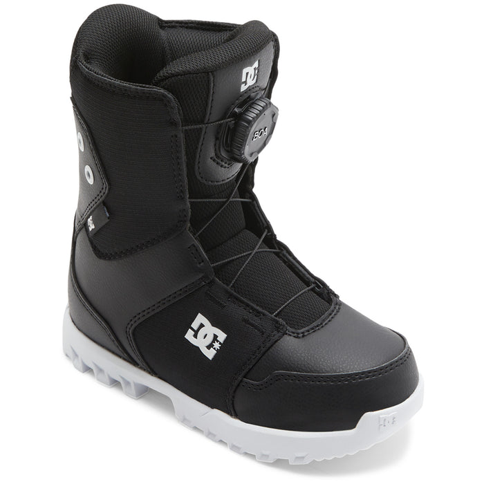 DC Youth Scout Snowboard Boots - Kids' 2025 Black/Black/White