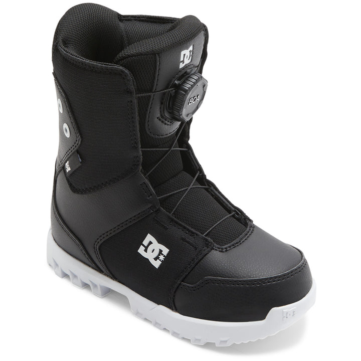 DC Youth Scout Snowboard Boots - Kids' 2025 Black/Black/White