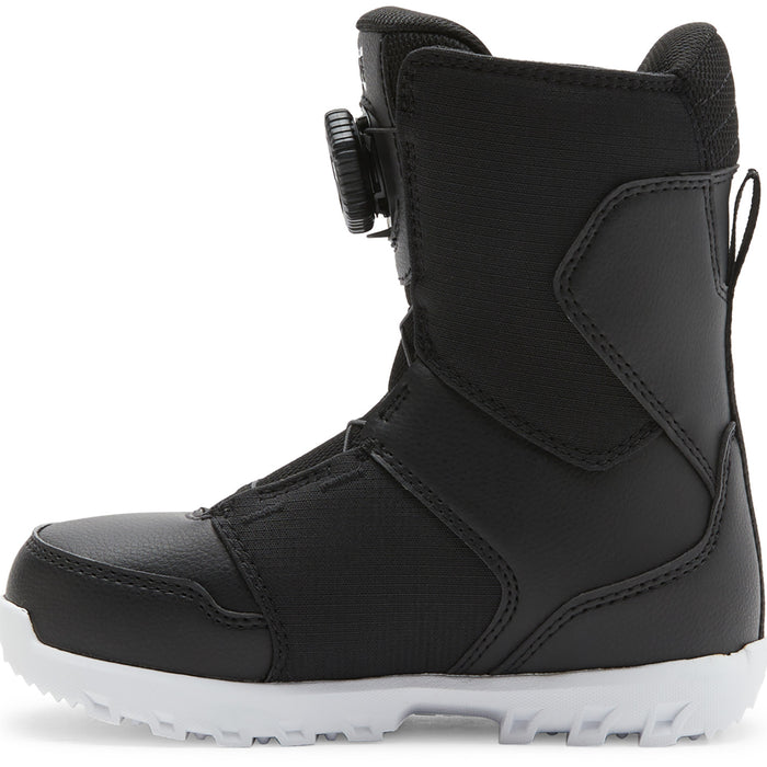 DC Youth Scout Snowboard Boots - Kids' 2025 Black/Black/White