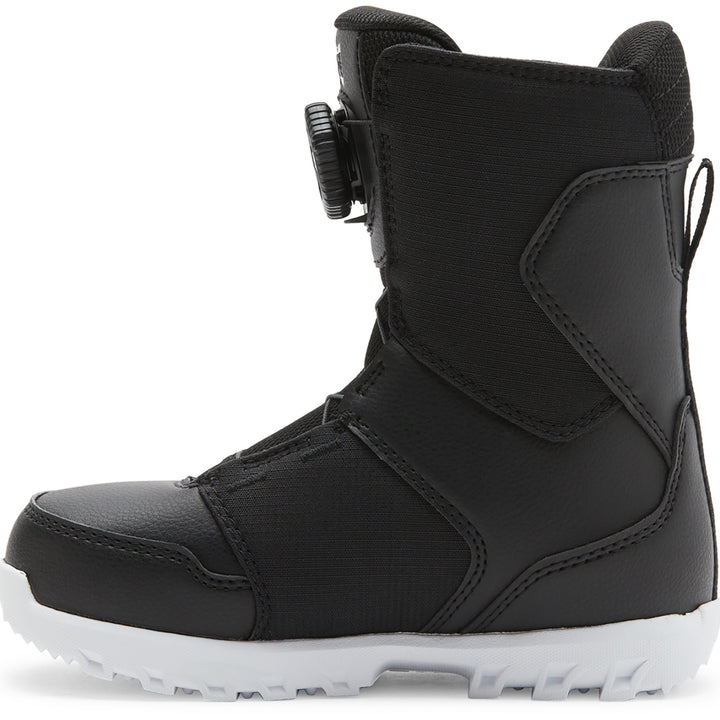DC Youth Scout Snowboard Boots - Kids' 2025 Black/Black/White
