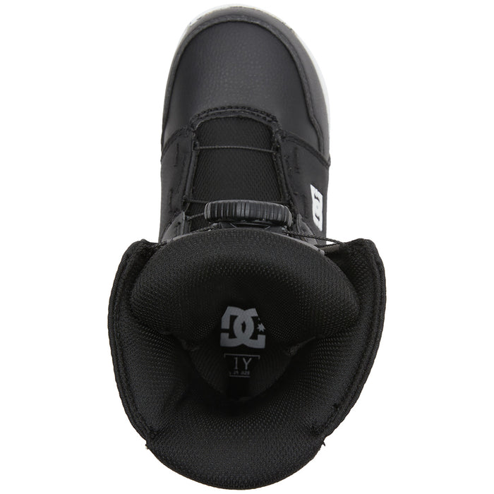 DC Youth Scout Snowboard Boots - Kids' 2025 Black/Black/White