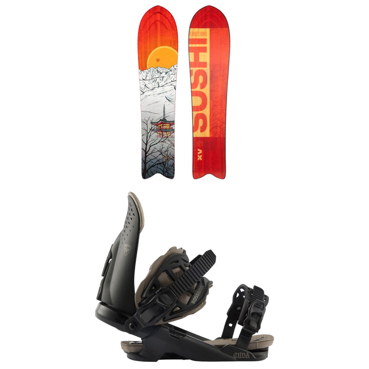 Rossignol XV Sushi Snowboard + Cuda Snowboard Bindings 2025