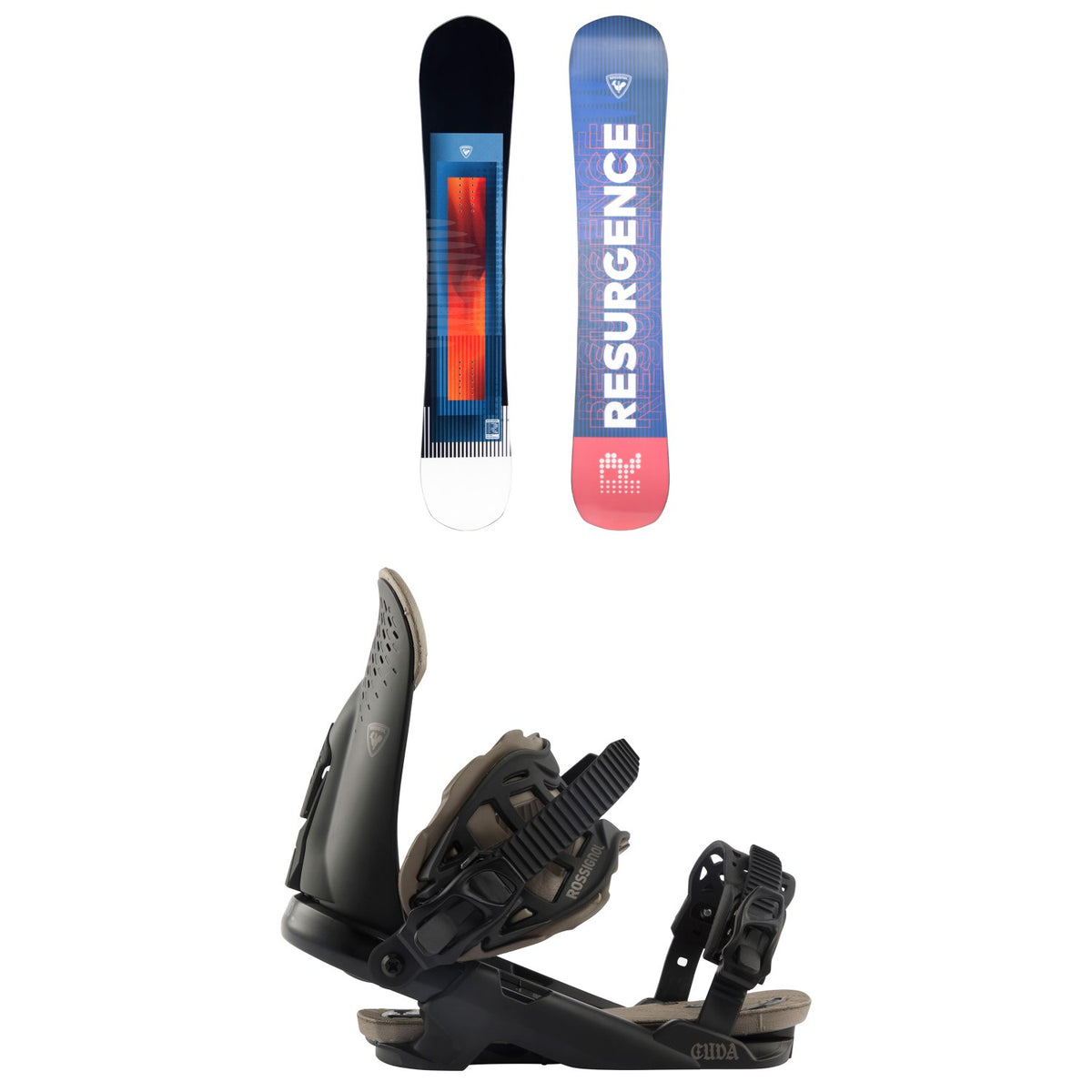 Rossignol Resurgence Snowboard + Cuda Snowboard Bindings 2025