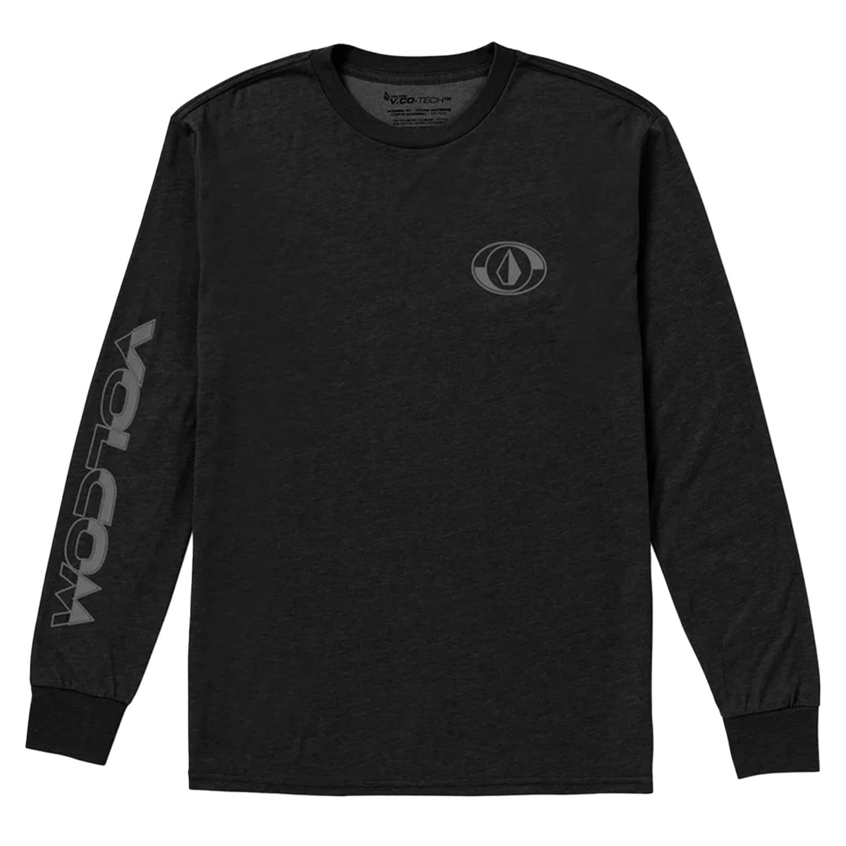 Volcom Divided Tech Long-Sleeve Tee Black