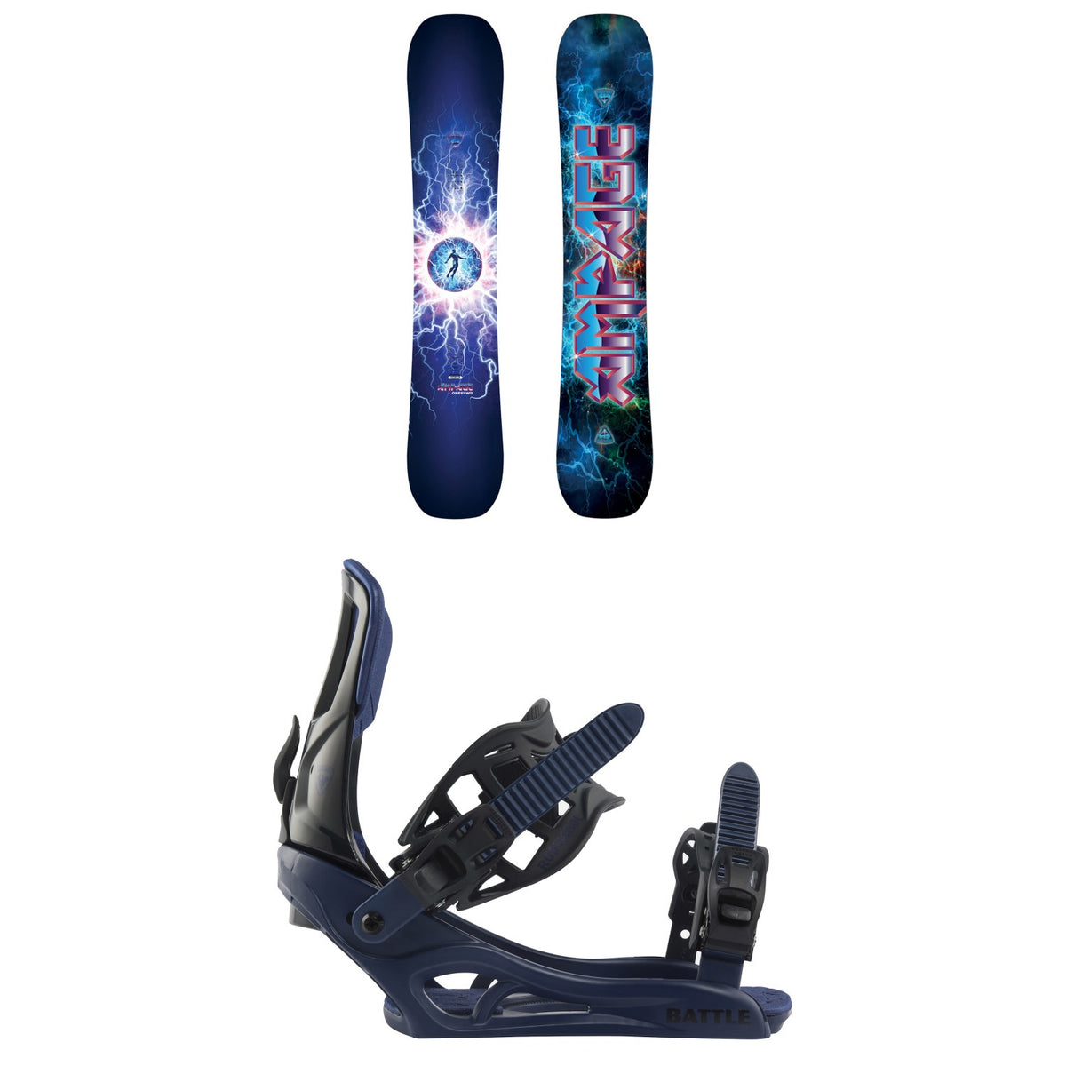 Rossignol Ampage Vol.2 Snowboard + Battle Snowboard Bindings 2025