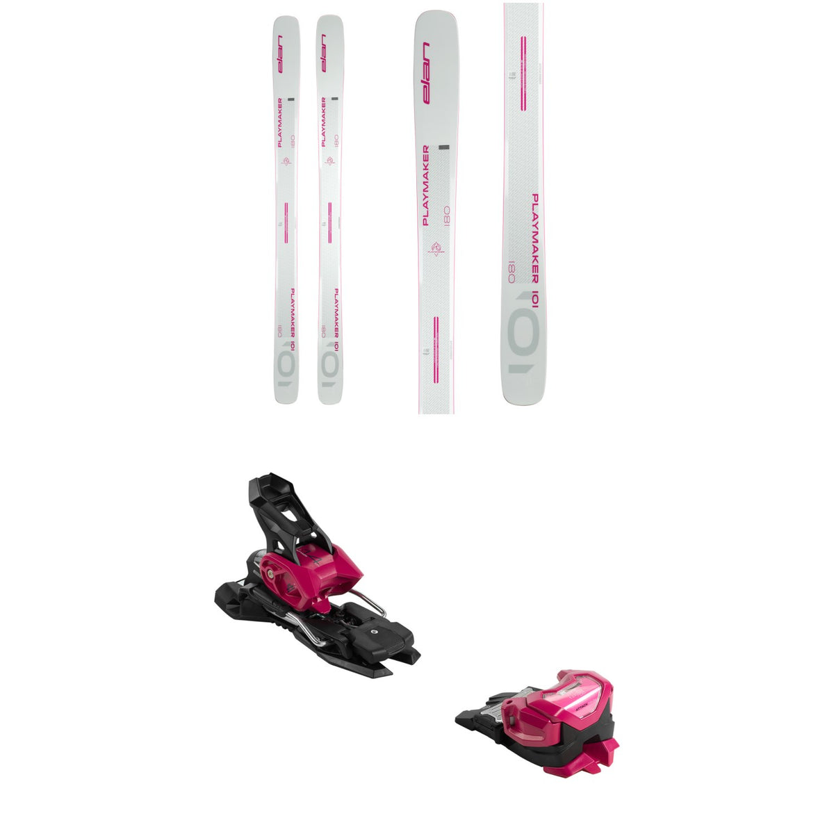 Elan Playmaker 101 Skis + Elan x Tyrolia Attack 14 MN Ski Bindings