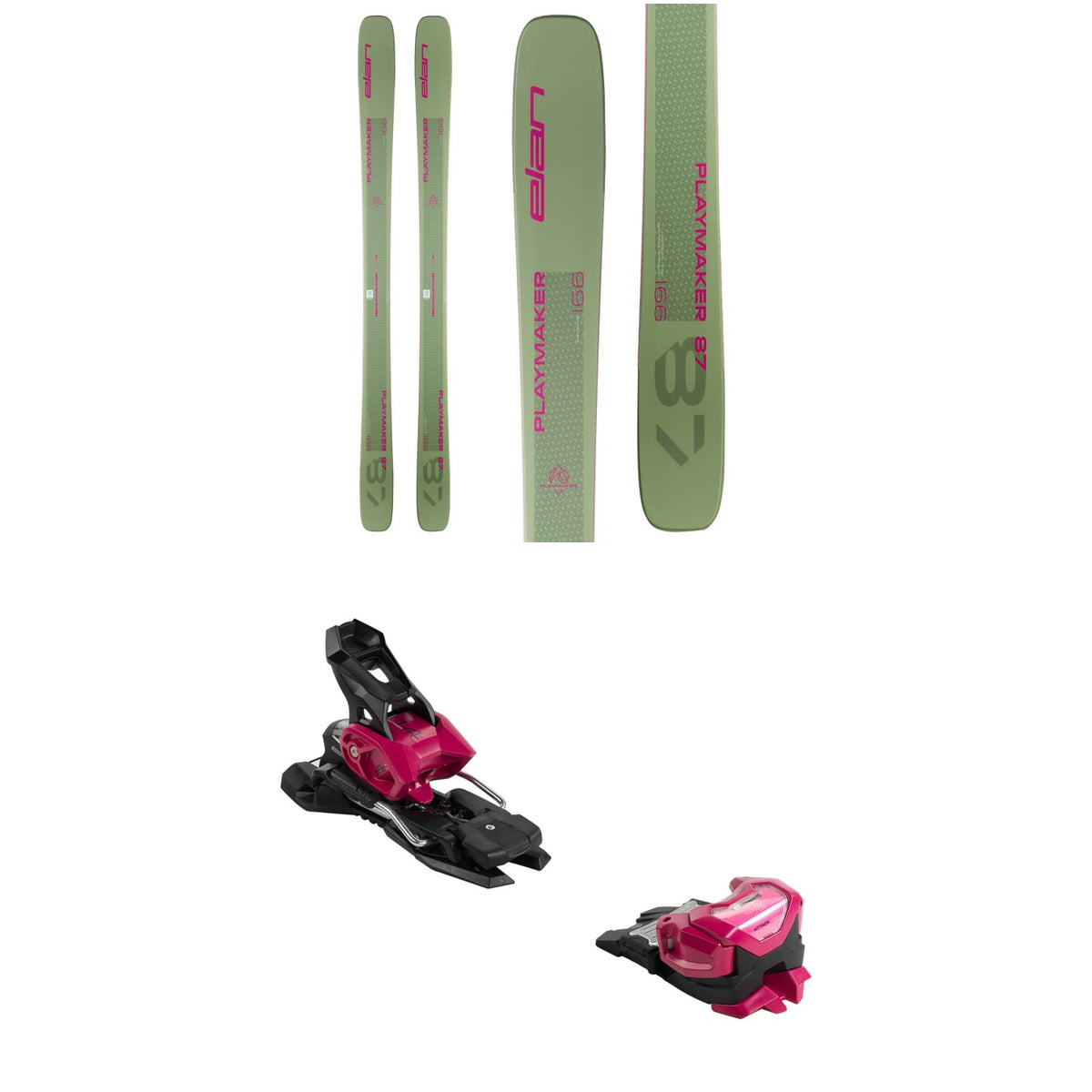 Elan Playmaker 87 Skis + Elan x Tyrolia Attack 14 MN Ski Bindings 2025