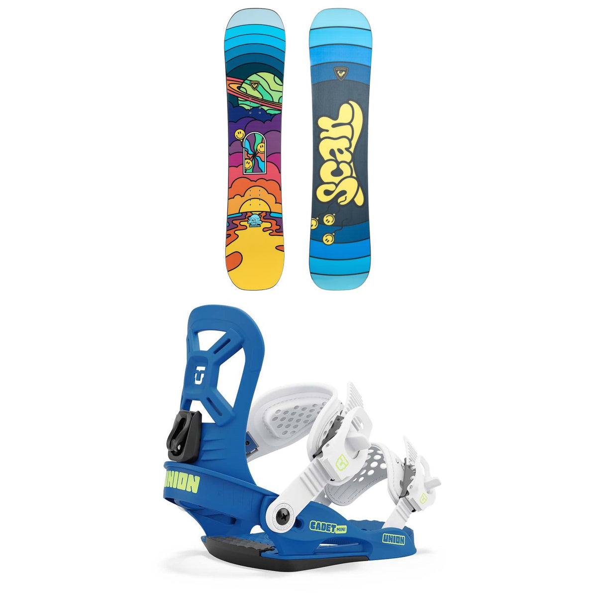 Rossignol Scan Snowboard + Union Cadet Mini Snowboard Bindings - Kids' 2025