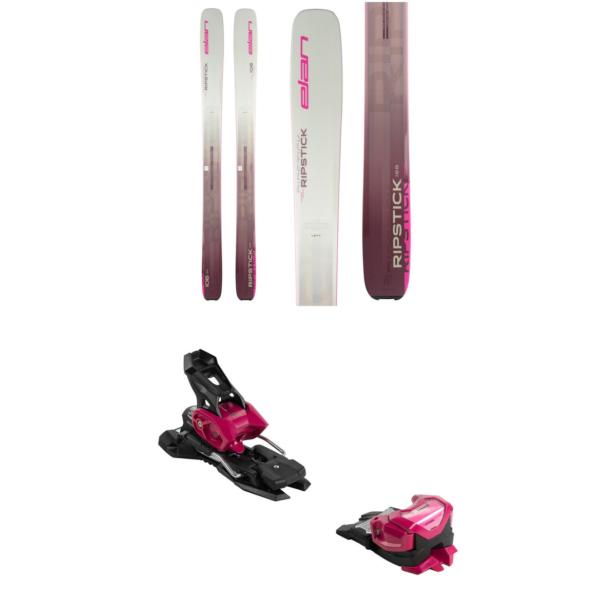 Elan Ripstick 106 Skis - Women's + Elan x Tyrolia Attack 14 MN Ski Bindings 2025