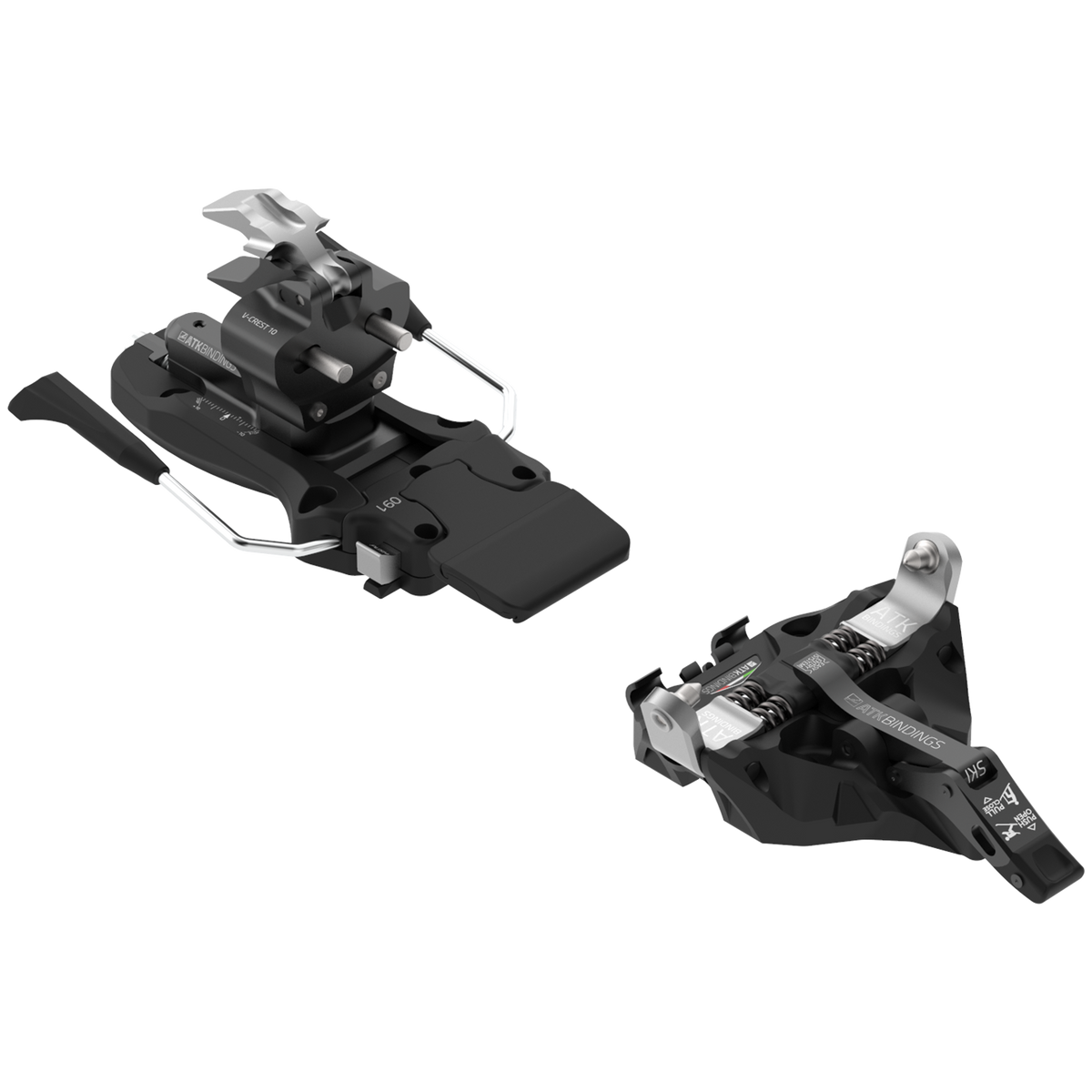 ATK V-Crest 10 Alpine Touring Ski Bindings 2026 Black Titanium