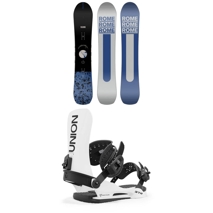 Rome Warden Snowboard + Union STR Snowboard Bindings 2025