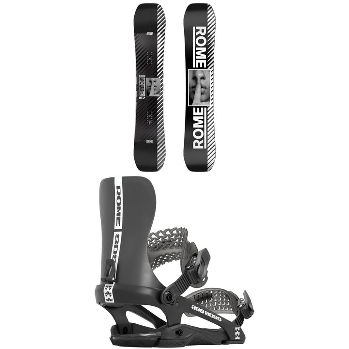 Rome Agent Pro Snowboard + 390 Boss Snowboard Bindings 2025