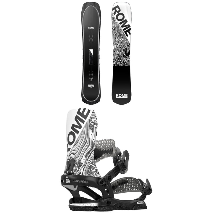 Rome Ravine Pro Snowboard + Katana Snowboard Bindings 2025