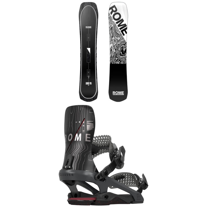 Rome Ravine Pro Snowboard + Cleaver Snowboard Bindings 2025
