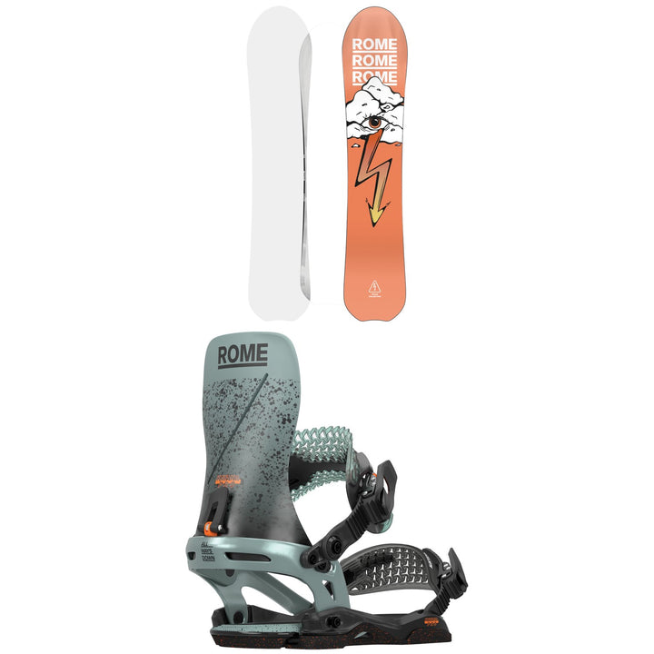 Rome Stale Fish Snowboard + Katana Pro Snowboard Bindings 2025