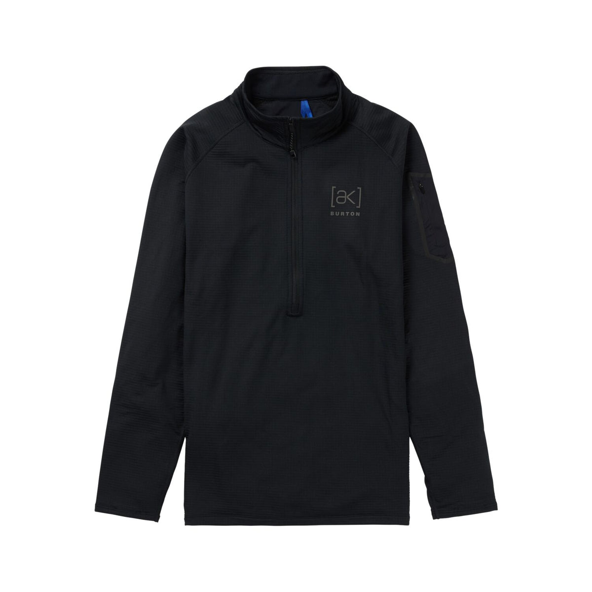 Burton AK Helium Grid Half-Zip Fleece - Men's True Black
