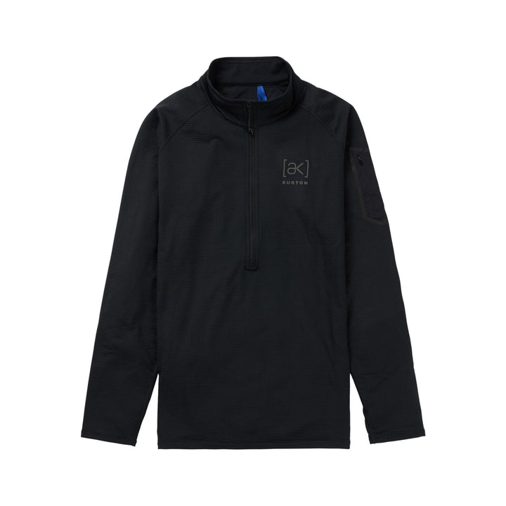 Burton AK Helium Grid Half-Zip Fleece - Men's True Black