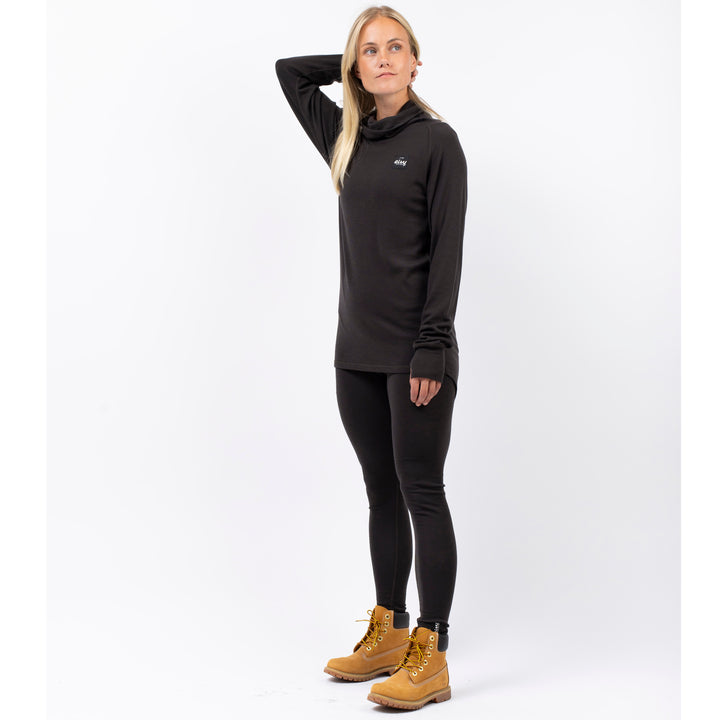 Eivy Icecold Wool Gaiter Rib Top - Women's Black