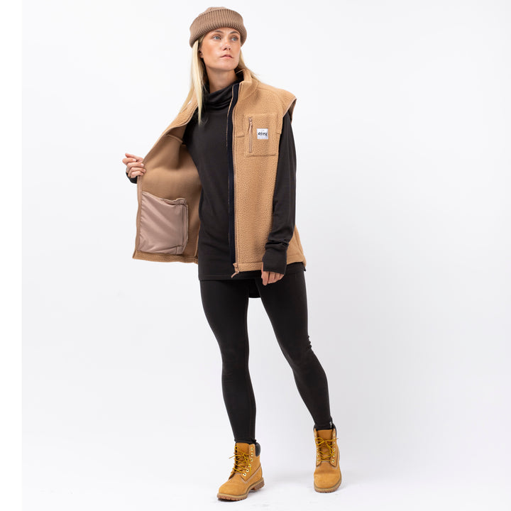 Eivy Icecold Wool Gaiter Rib Top - Women's Black