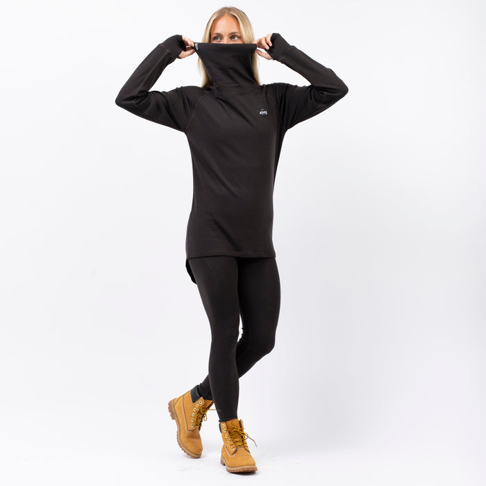Eivy Icecold Wool Gaiter Rib Top - Women's Black
