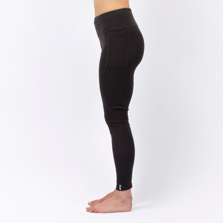 Eivy Pocket Wool Rib Tights - Women's Black