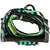 Ronix 11" Surf Handle + 30 ft 4-Section Spinner Silicone Surf Rope Jade / Black