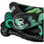 Ronix 11" Surf Handle + 30 ft 4-Section Spinner Silicone Surf Rope Jade / Black