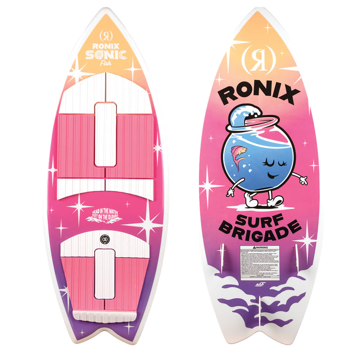 Ronix Sonic Fish Wakesurf Board - Kids' 2026 Pink Splash