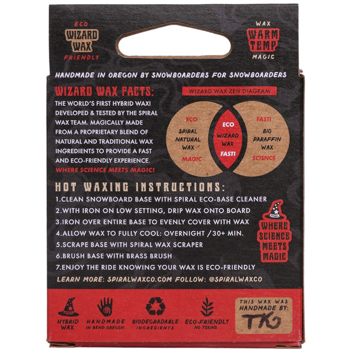 Spiral Wax Co. Wizard Warm Temp Wax Red
