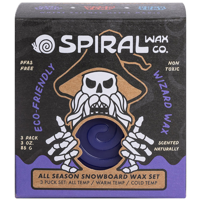 Spiral Wax Co. Wizard 3 Pack Warm/All/Cold Wax Red/Purple/Blue