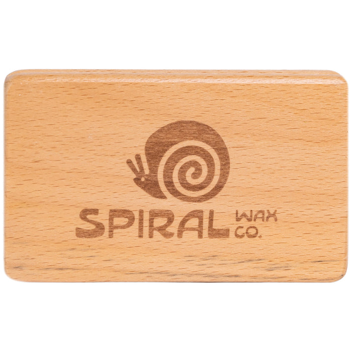 Spiral Wax Co. Brass Wax Brush Natural Wood