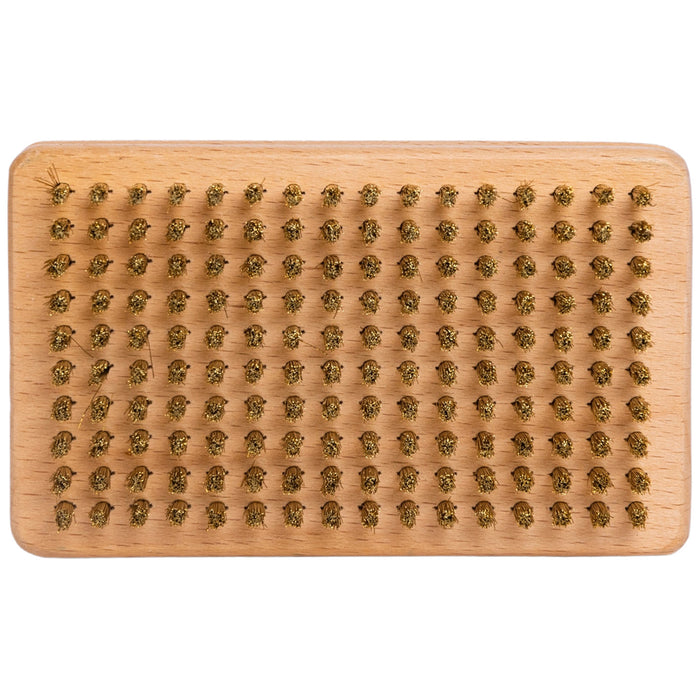 Spiral Wax Co. Brass Wax Brush Natural Wood